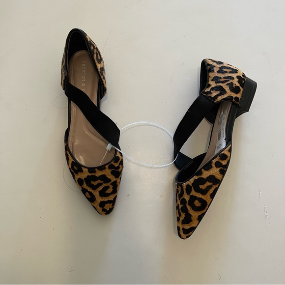 Preston & York Leopard Print Haircaff Asymmetrical Flats - Picture 5 of 8